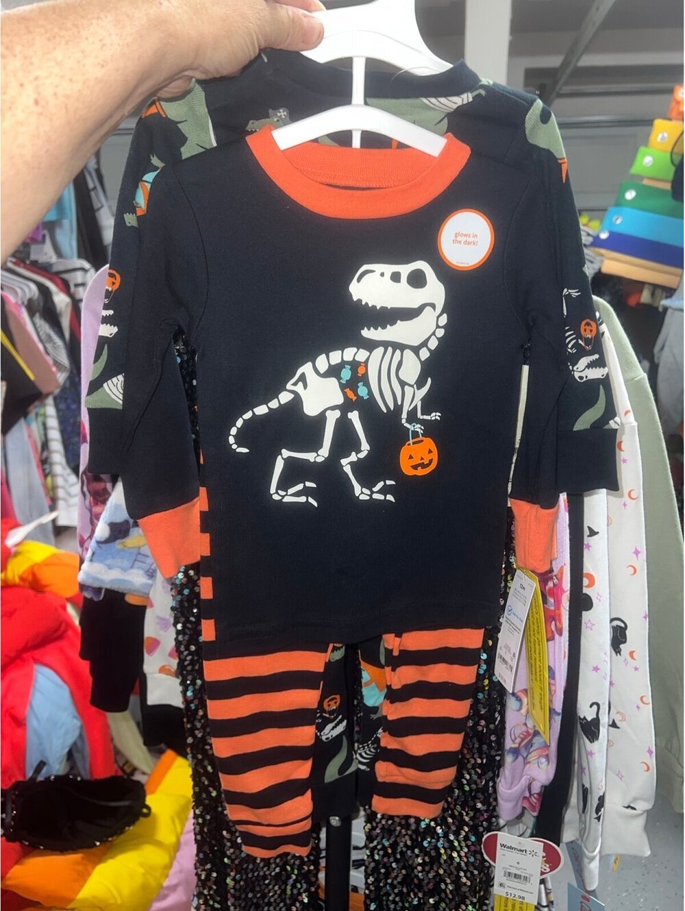 Boys Halloween pajamas double pack size 12 months